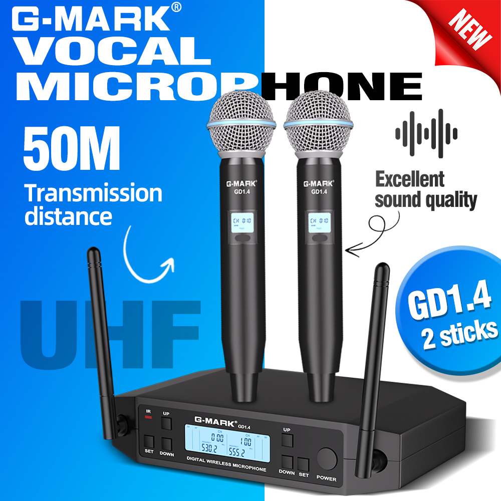 Shure Mic Sm7B - G-MARK GLXD4 전문가용 UHF 무선 마이크