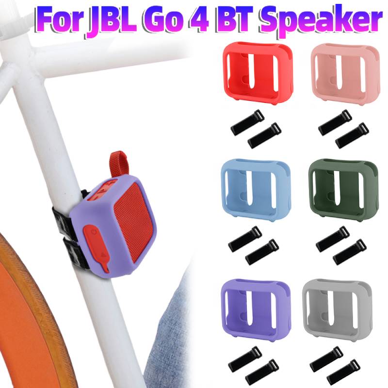 Jbl Speaker Go 4 - 휴대용 실리콘 케이스 보호 커버(스피커 마운트
