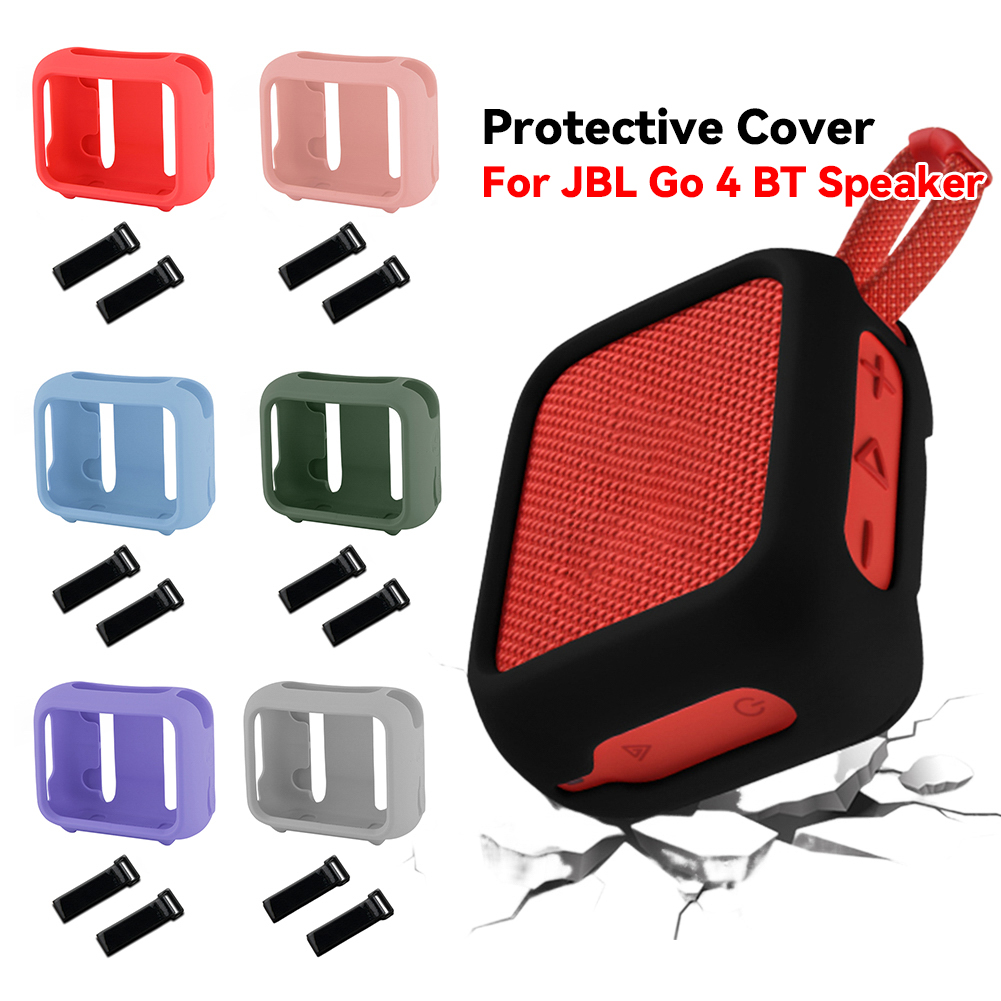 Jbl Speaker Go 4 - 스피커 마운트 스트랩이 있는 실리콘 케이스