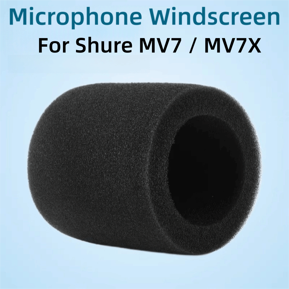 Shure Mic Mv7 - 교체용 마이크 윈드스크린 커버 플록드 스폰지