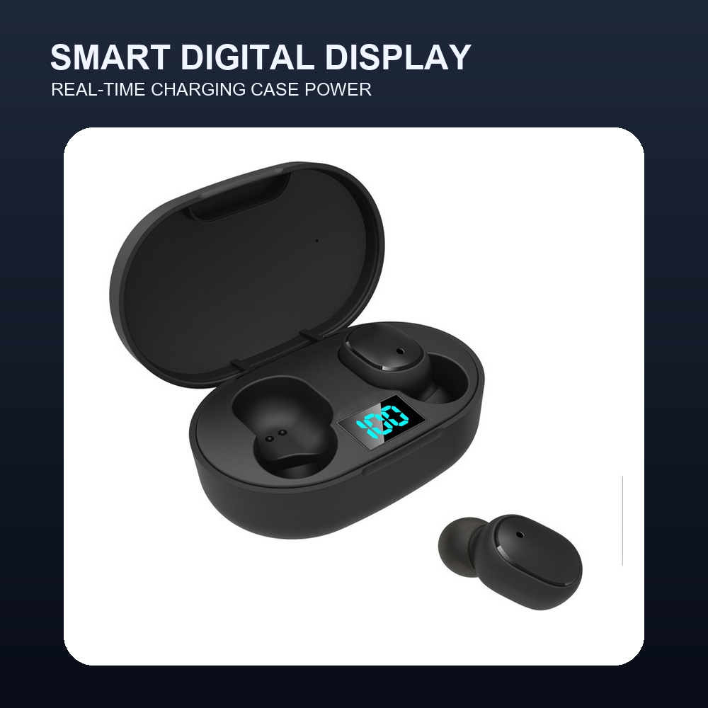 Earbuds Charging Case - 디지털 디스플레이 TWS 블루투스 5.0 무선
