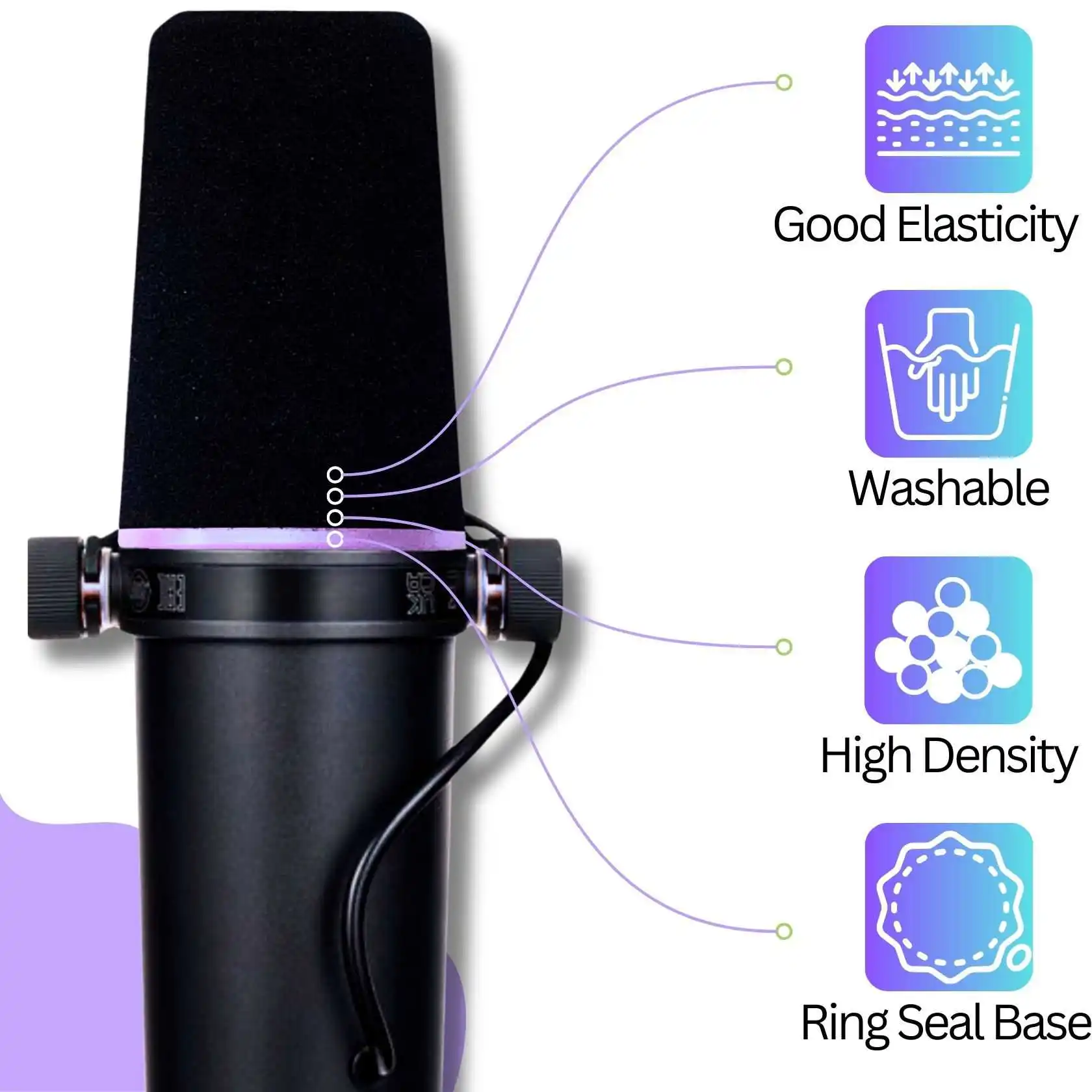 슈어 SM7B, SM7dB용 SM7 마이크 커버 팝 필 - Shure Mic Sm7B 리뷰 및 가격