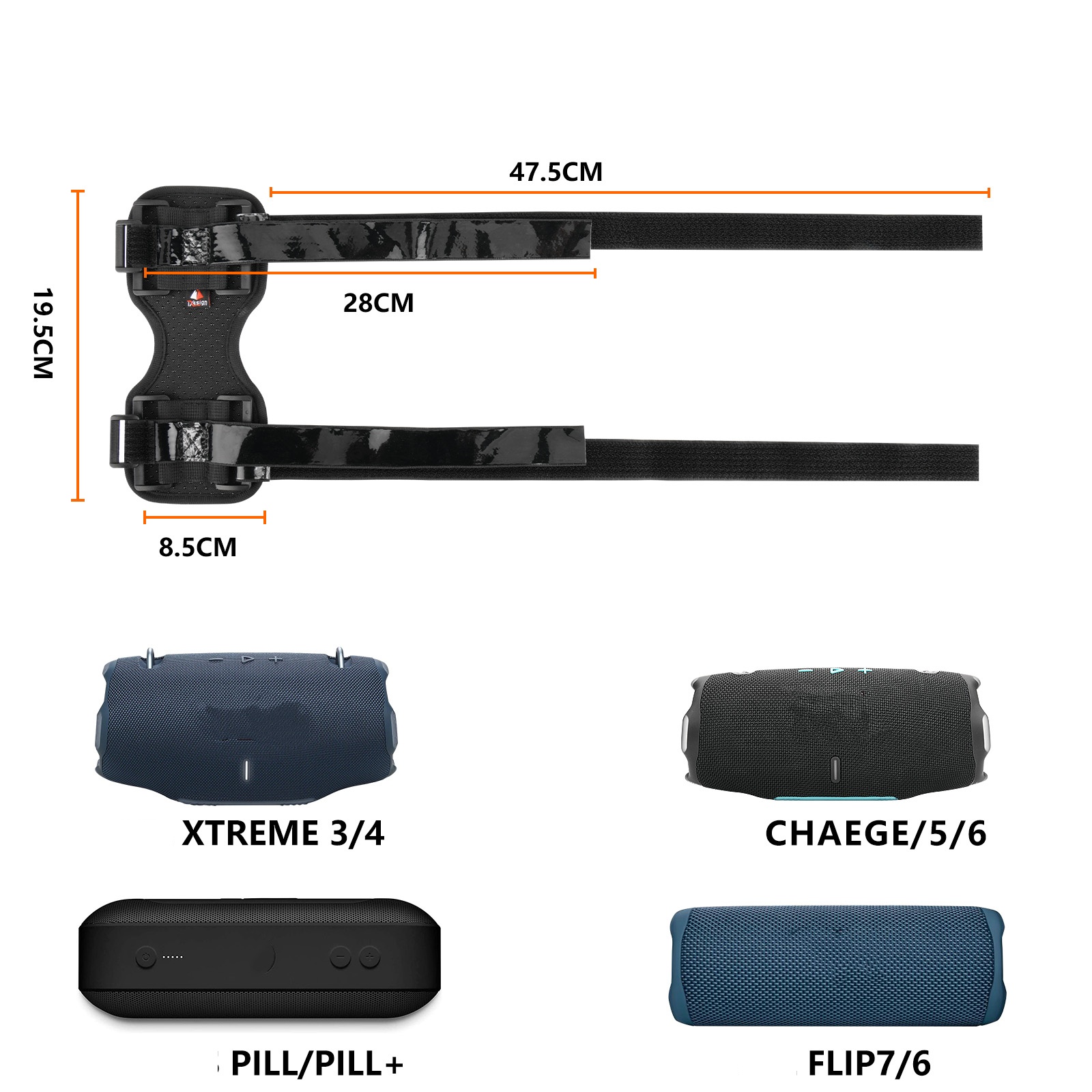 JBL Xtreme 3/4 스피커 스트랩에 적합한 검정 - Jbl Speaker Charge 5 리뷰 및 가격
