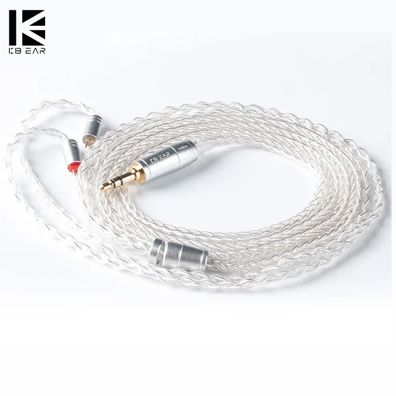 KBEAR 8 코어 업그레이드 실버 유선 이어폰 케이블 - In Ear Monitor Iem 리뷰 및 가격