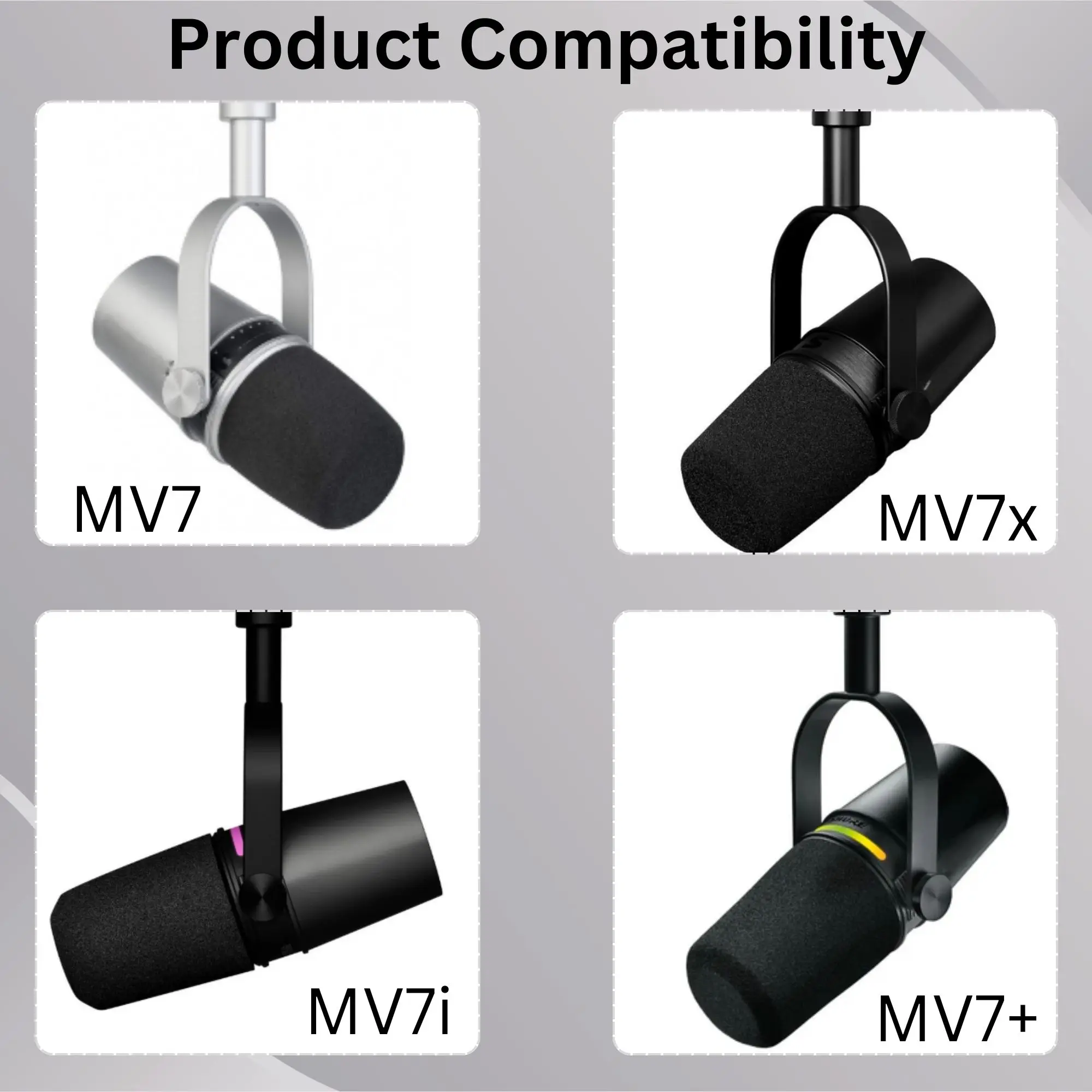 슈어 MV7, MV7X, MV7i, MV7+ 마이크 붐 - Shure Mic Mv7 리뷰 및 가격